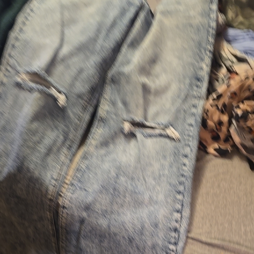 Distressed Denim Jeans